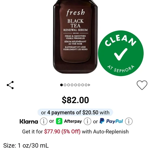 NIB FRESH BLACK TEA RENEWAL SERUM - Picture 3 of 14